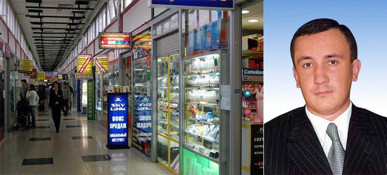 Aerial view of the construction site at Savelovsky City, formerly owned by Mikhail Dvornikov